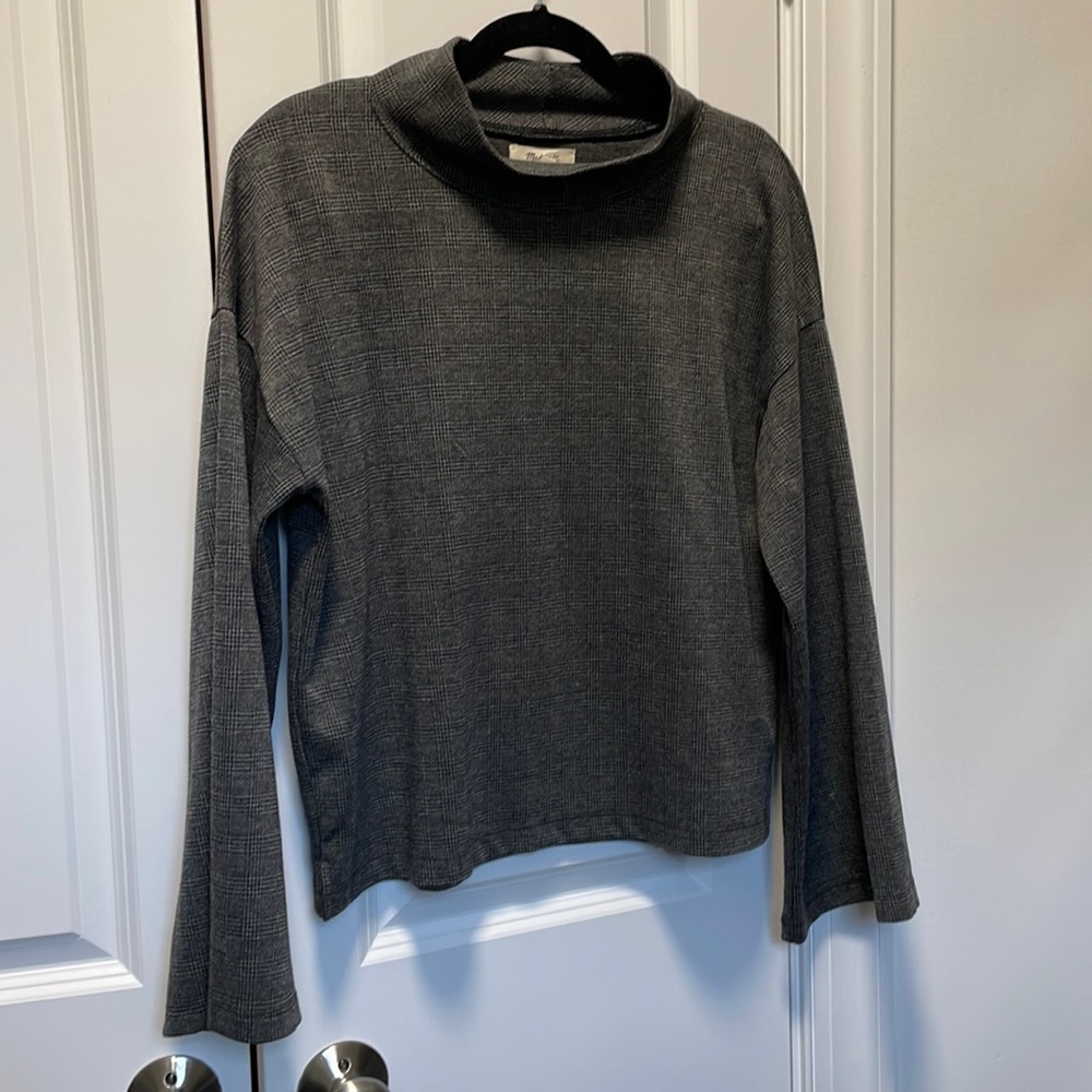Madewell - Long Sleeve Mock Neck Shirt - M